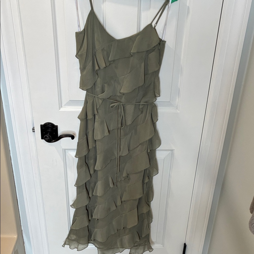 Lulus: Elegant Sage Green Layered Dress